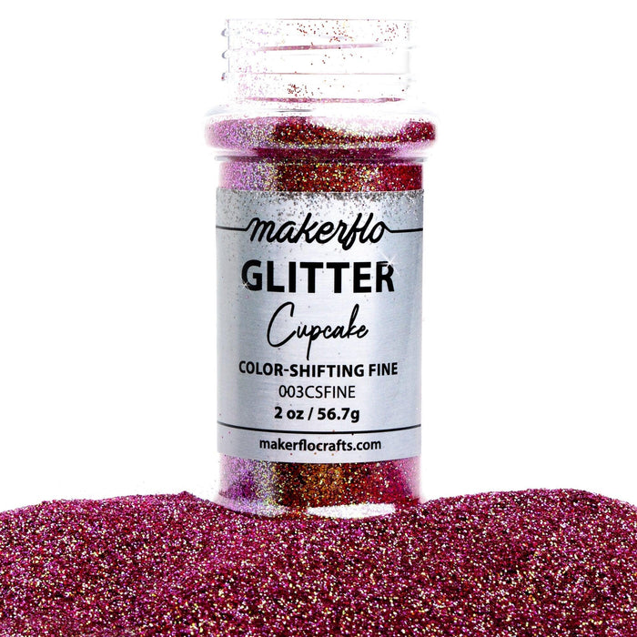 MakerFlo Crafts Cupcake - Fine Glitter 2oz