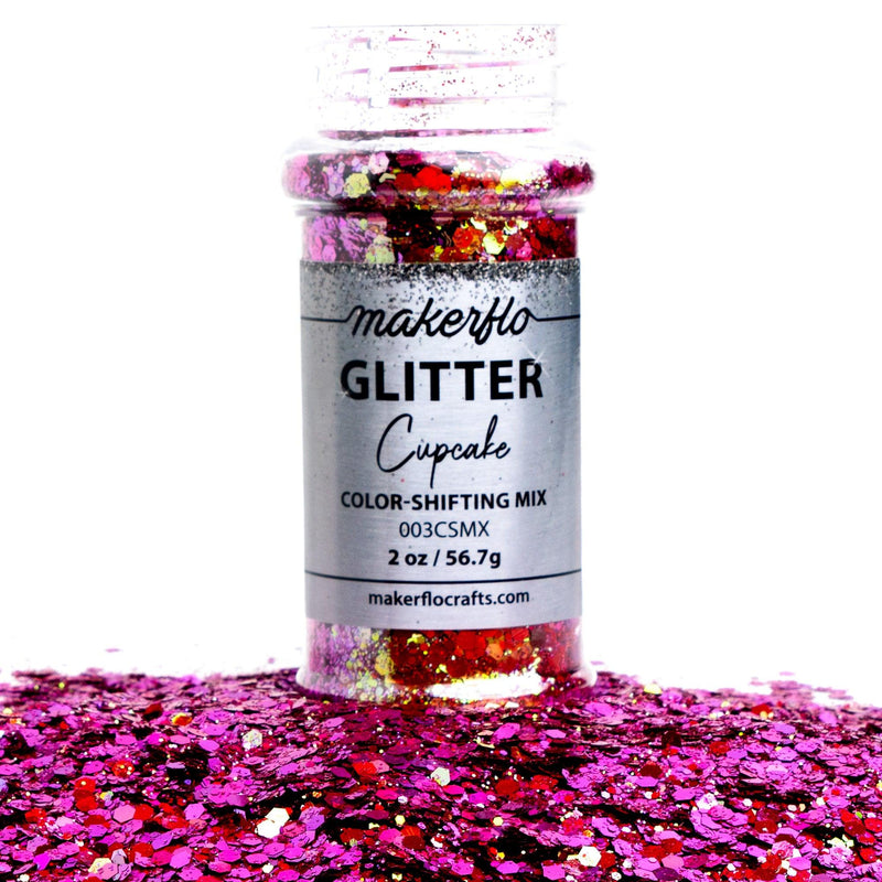 MakerFlo Crafts Cupcake - Chunky Mix Glitter 2oz