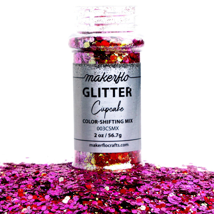 MakerFlo Crafts Cupcake - Chunky Mix Glitter 2oz