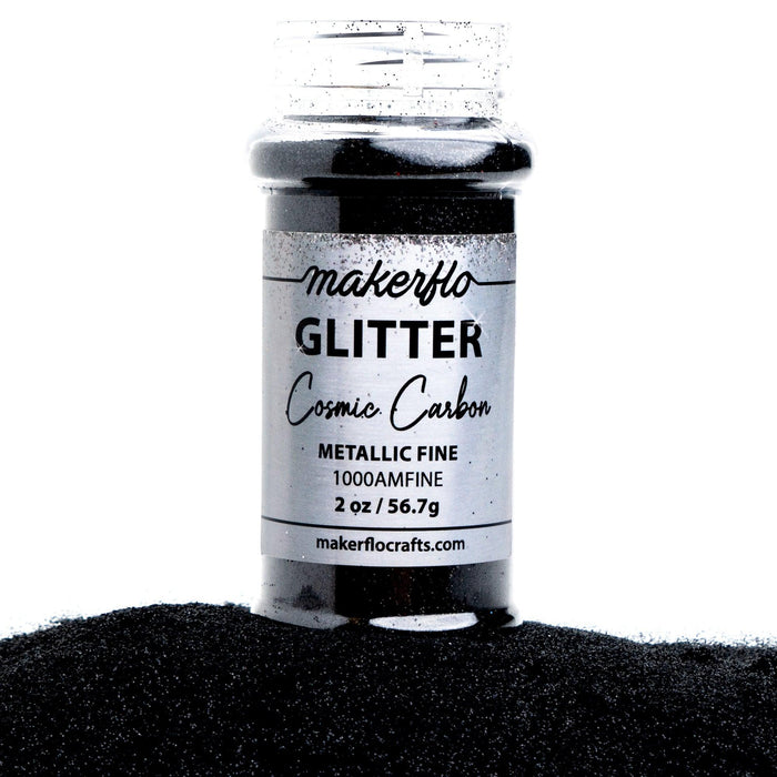 MakerFlo Crafts Cosmic Carbon - Fine Glitter 2oz