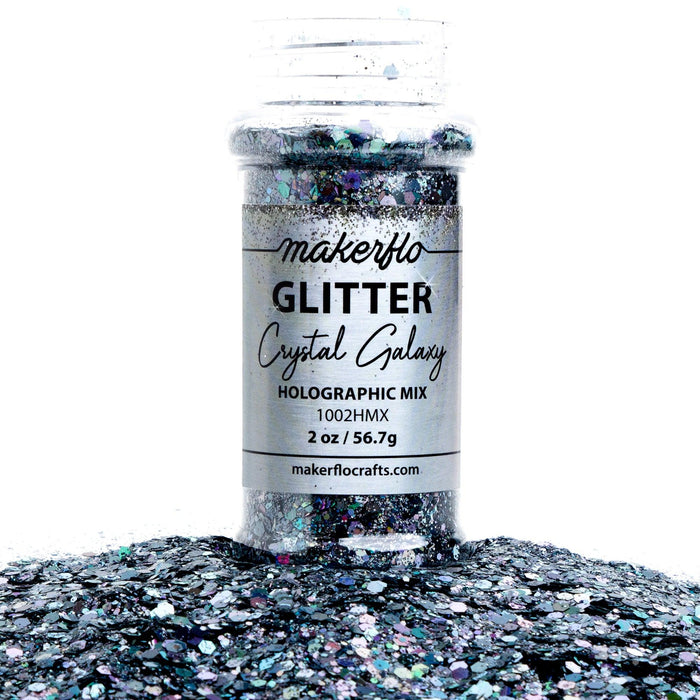 MakerFlo Crafts Crystal Galaxy - Chunky Mix Glitter 2oz