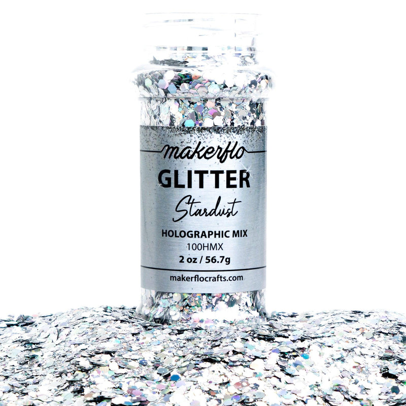 MakerFlo Crafts Stardust - Chunky Mix Glitter 2oz