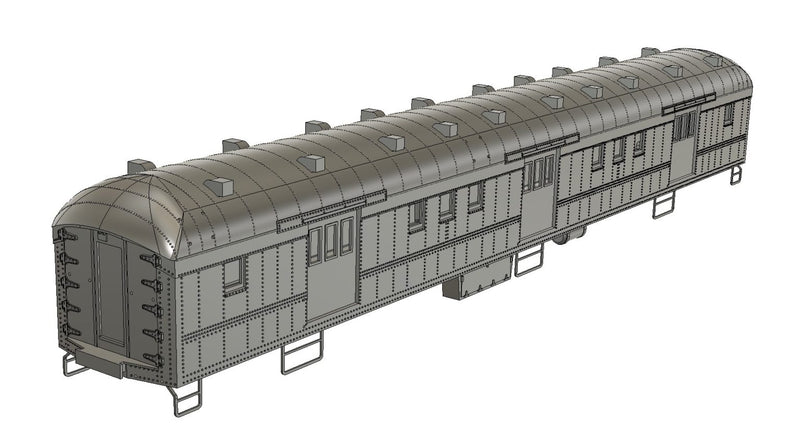 Bethlehem Car Works 4176-1766 HO Scale Union Pacific Horse-Baggage Automobile Car Kit 3D View