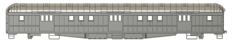 Bethlehem Car Works 4176-1766 HO Scale Union Pacific Horse-Baggage Automobile Car Kit Side View