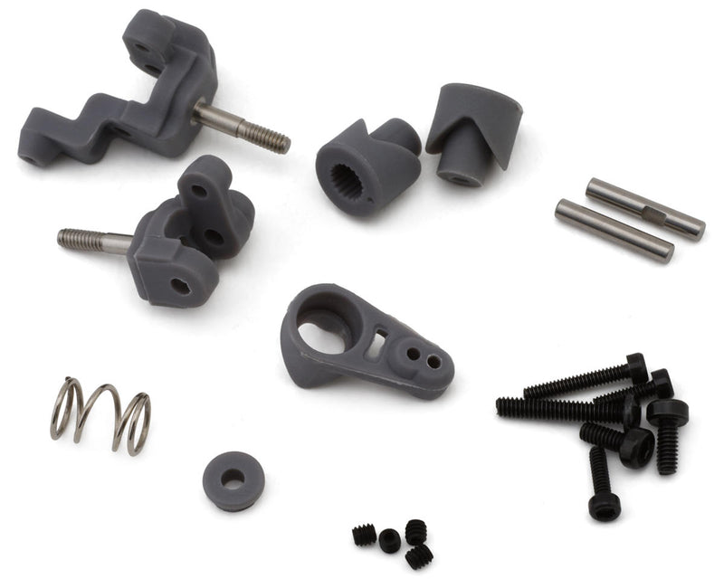 1RC 3047 Front Spindles & Servo Saver Assembly for 1/18 Midget/Sprint/EDM