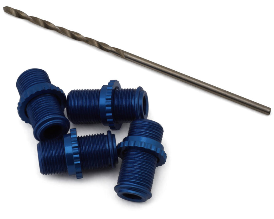 1RC 5007 1/18 Threaded Blue Aluminum Shock Body Set (4 Pack)
