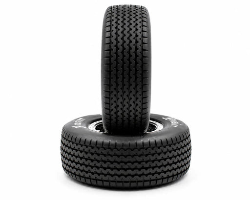 1RC 5600 1/7 Sprint Car Pre-Mounted Standard Front Tires on Black Wheels (2 Pack)