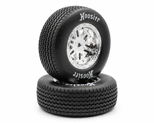 1RC 5601 1/7 Sprint Car Pre-Mounted Standard Front Tires on Chrome Wheels (2 Pack)