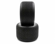 1RC 5604 1/7 Sprint Car Pre-Mounted Standard Rear Tires on Black Wheels (2 Pack)