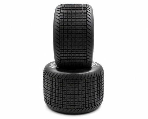 1RC 5605 1/7 Sprint Car Pre-Mounted Standard Rear Tires on Chrome Wheels (2 Pack)