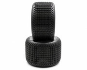 1RC 5607 1/7 Sprint Car Pre-Mounted Soft Rear Tires on Chrome Wheels (2 Pack)
