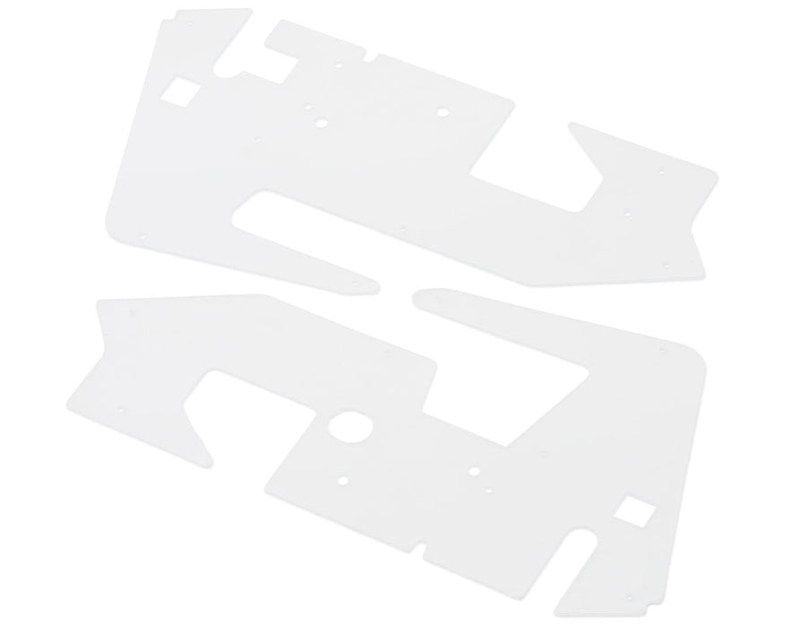 1RC 6023 Clear 1/18 Silver Crown Lexan Side Panels (2 Pack)