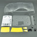 1RC 6059 Clear 1/18 Asphalt Late Model Body Set