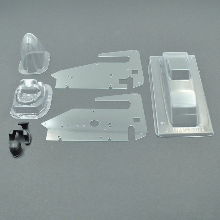 1RC 6075 Clear 1/18 Midget 4.0 Body Set