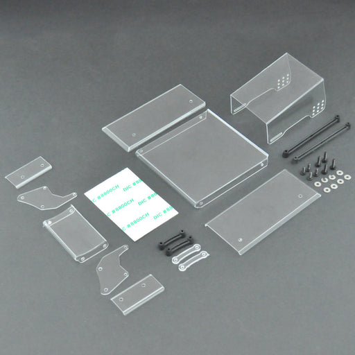 1RC 6081 Clear 1/18 Mini Sprint Top & Front Wing Set