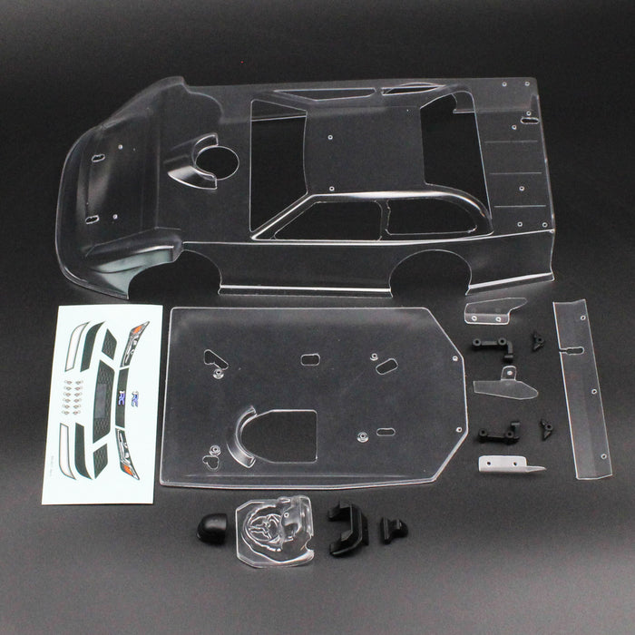 1RC 6085 Clear 1/18 Late Model 3.0 Body Assembly Set
