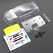 1RC 6400 Clear 1/24 Asphalt Late Model Body Set