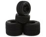 1RC Front & Rear 1/18 Asphalt Sprint Car Tires on Black Wheels (Set of 4)