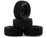 1RC Front & Rear Pre-Mounted 1/18 Modified Hoosier Tires on Black Wheels (Set of 4)