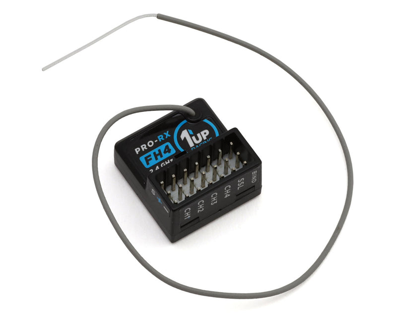 1UP Racing 10102 Pro-RX 4-Channel Sanwa FH4 2.4GHz Extended-Range Receiver
