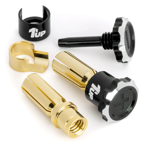 1UP Racing 190455 Lockdown Adjustable Bullet Plug Grips with 5mm Bullets