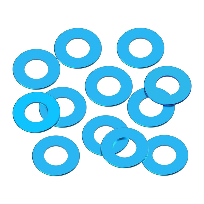 1UP Racing 80311 Blue Precision Aluminum Shims 3x6x0.25mm 12 Pack