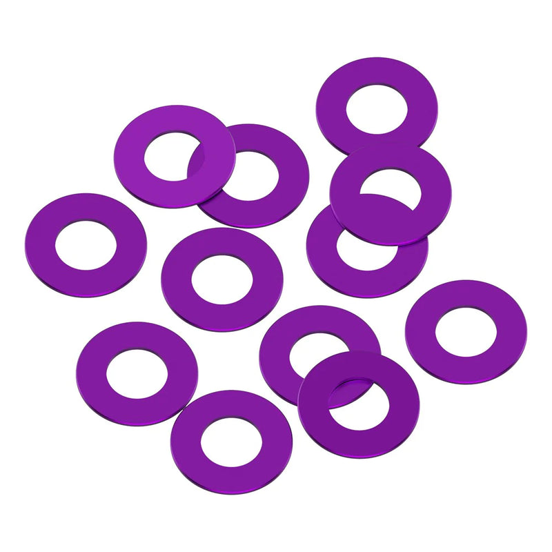 1UP Racing 80321 Purple Precision Aluminum Shims 3x6x0.25mm 12 Pack