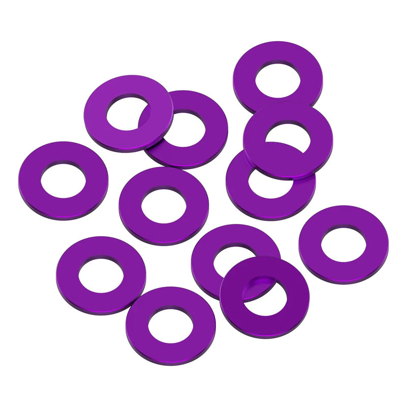 1UP Racing 80322 Purple Precision Aluminum Shims 3x6x0.5mm 12 Pack