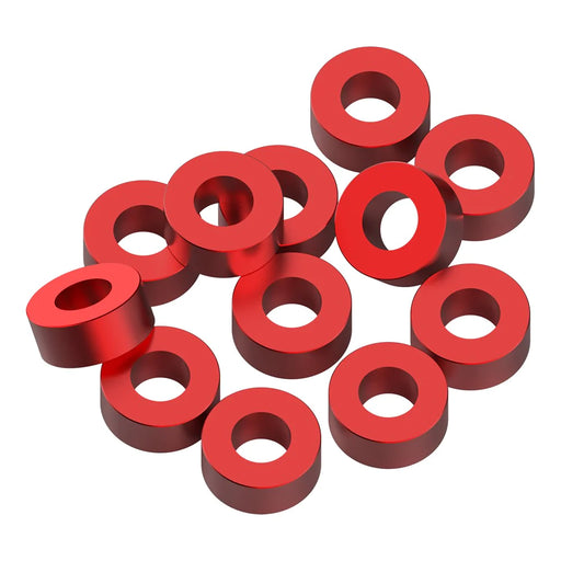 1UP Racing 80337 Red Precision Aluminum Shims 3x6x2.5mm 12 Pack
