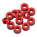 1UP Racing 80338 Red Precision Aluminum Shims 3x6x3mm 12 Pack
