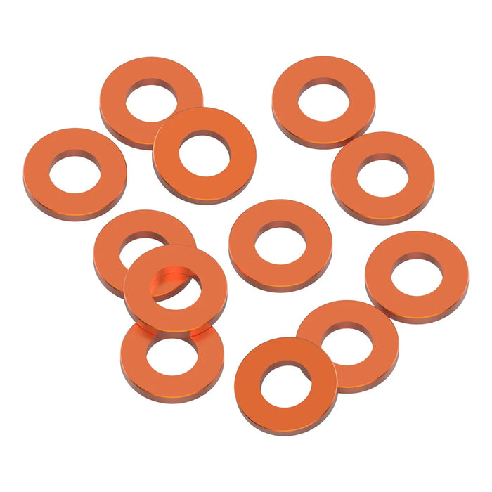 1UP Racing 80356 Orange Precision Aluminum Shims 3x6x0.75mm 12 Pack