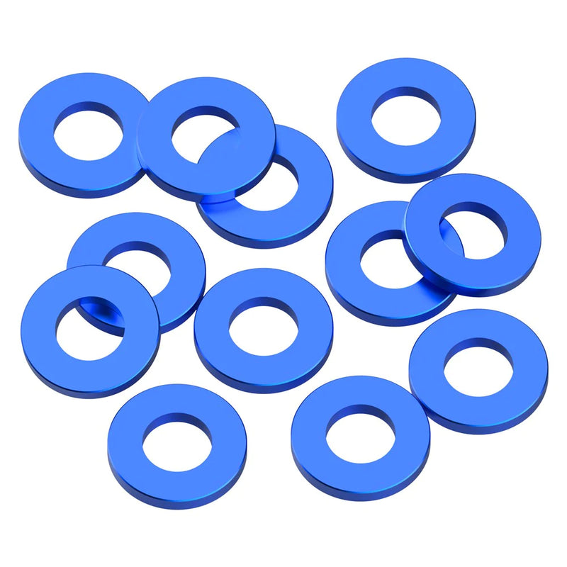 1UP Racing 80393 Dark Blue Precision Aluminum Shims 3x6x0.75mm 12 Pack