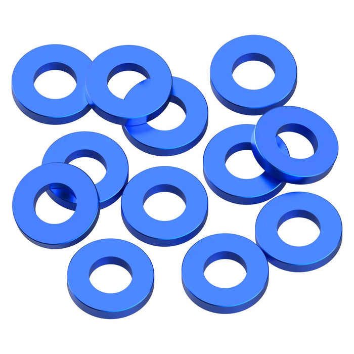 1UP Racing 80394 Dark Blue Precision Aluminum Shims 3x6x1mm 12 Pack