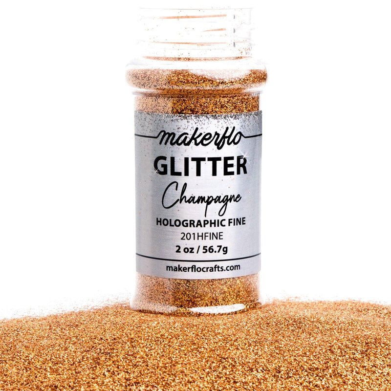 MakerFlo Crafts Champagne - Fine Glitter 2oz