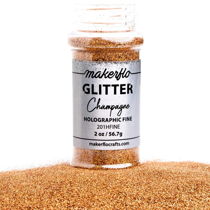 MakerFlo Crafts Champagne - Fine Glitter 2oz