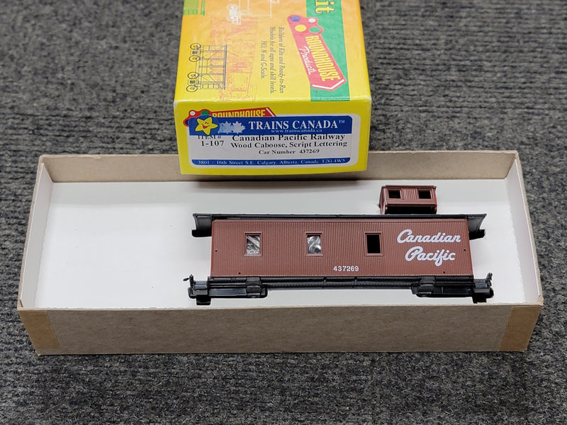 Roundhouse/Trains Canada 1-107 HO Scale Wood Caboose Kit CP 437269 - NOS