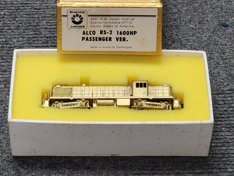 Oriental Limited N Scale ALCoRS-2 Passenger Version Diesel - Un-painted Brass