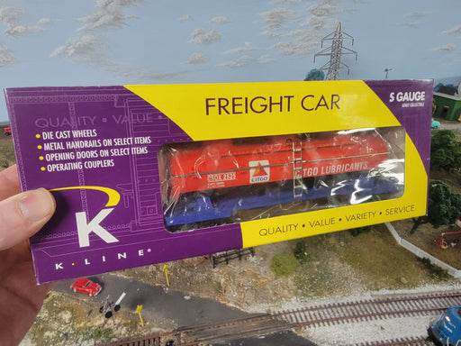K-Line K511-016 S Gauge Tankcar Citgo CSOX 2525 - NOS