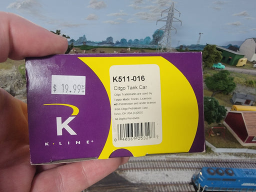 K-Line K511-016 S Gauge Tankcar Citgo CSOX 2525 - NOS
