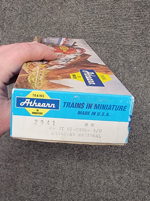 Athearn 2941 HO Scale 86' Hi-Cube 4 Door Boxcar CN 795127l (Blue Box Kit) - NOS