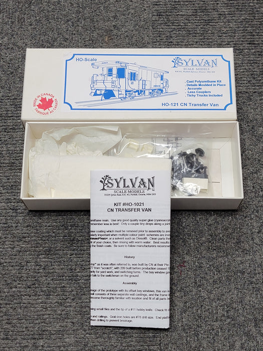 Sylvan Scale Models 1021 HO Scale CN Transfer Van Resin Kit - NOS