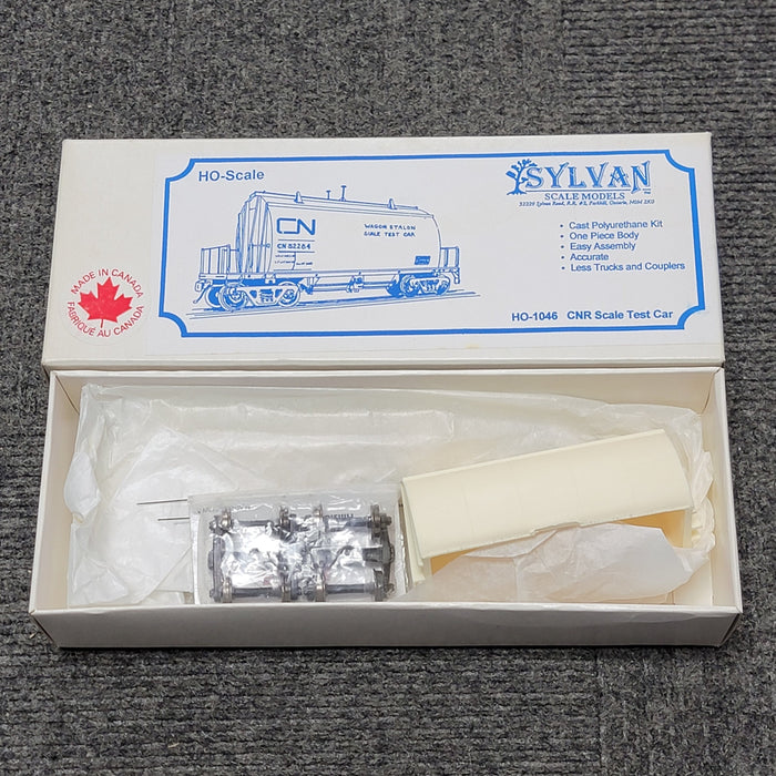 Sylvan Scale Models 1046 HO Scale CNR Scale Test Car Resin Kit - NOS