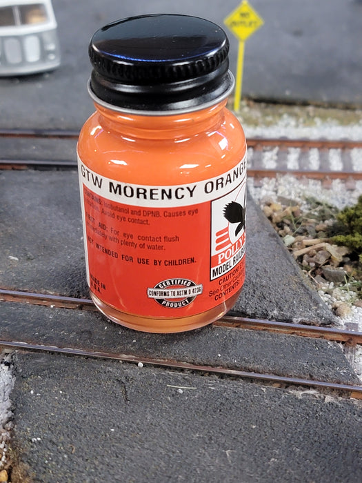 Floquil Poly S Poly Scale F414356 Grand Trunk Western GTW Morency Orange 1oz - NOS