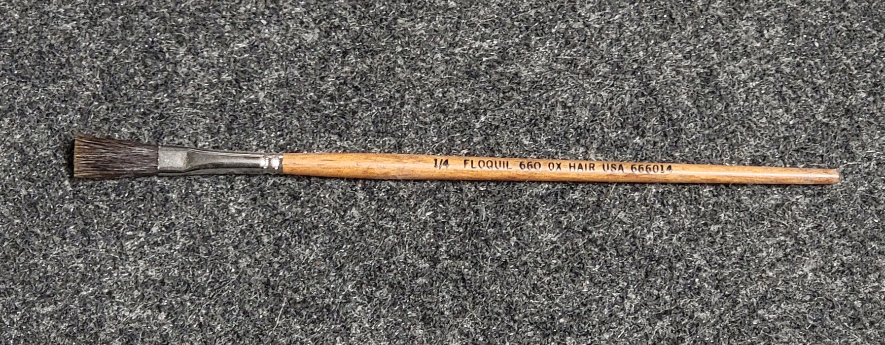 Floquil Poly S 666014 1/4" Ox Hair Flat Single Stroke Paint Brush