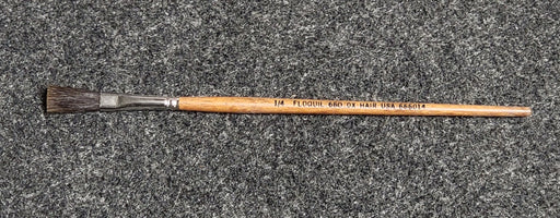 Floquil Poly S 666014 1/4" Ox Hair Flat Single Stroke Paint Brush