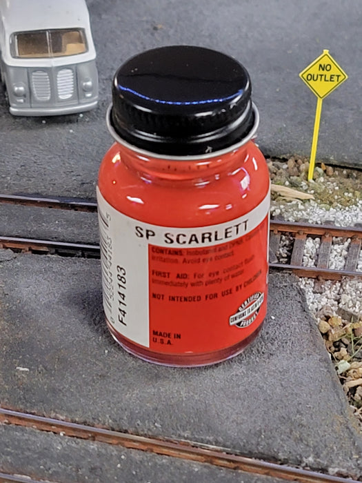 Floquil Poly S Poly Scale F414183 Southern Pacific SP Scarlett 1oz - NOS