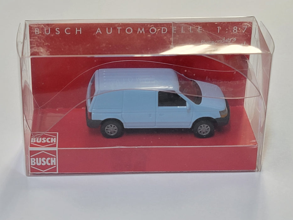 Busch 89119 HO Scale 1990 Dodge Ram Van - Blue