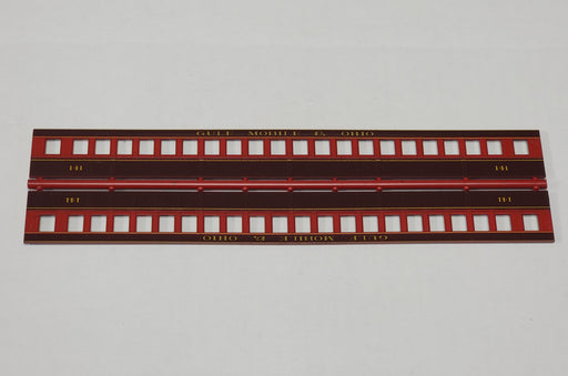 Branchline Trains 51125 HO Scale 80' Single Window Coach Sides GM&O (1 Set)