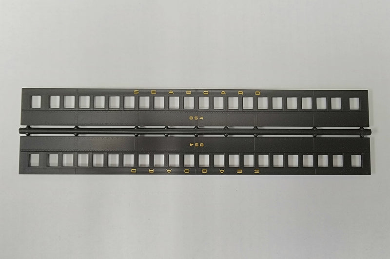 Branchline Trains 51128 HO Scale 80' Single Window Coach Sides Seaboard 1 Set