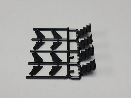 Branchline Trains 151007 HO Scale Heavyweight Car Steps - Black Set of 4